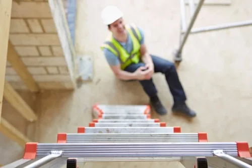 Workplace ladder accident
